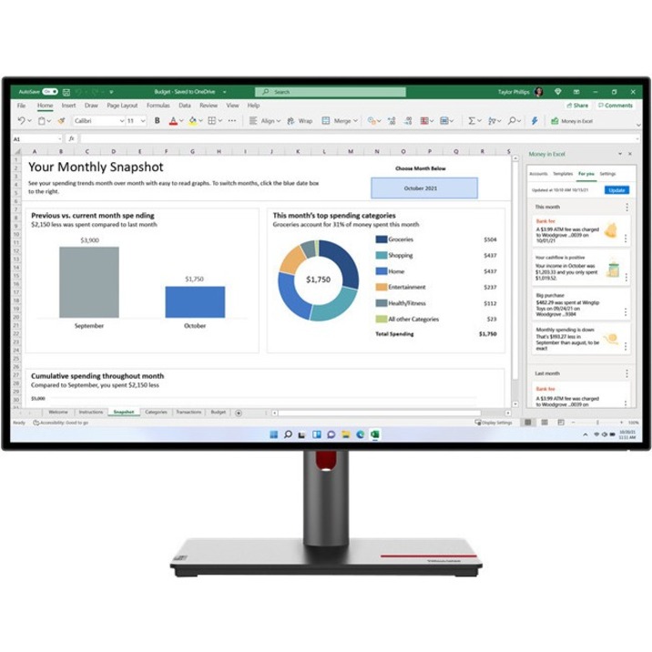 ThinkVision P27h-30 front view