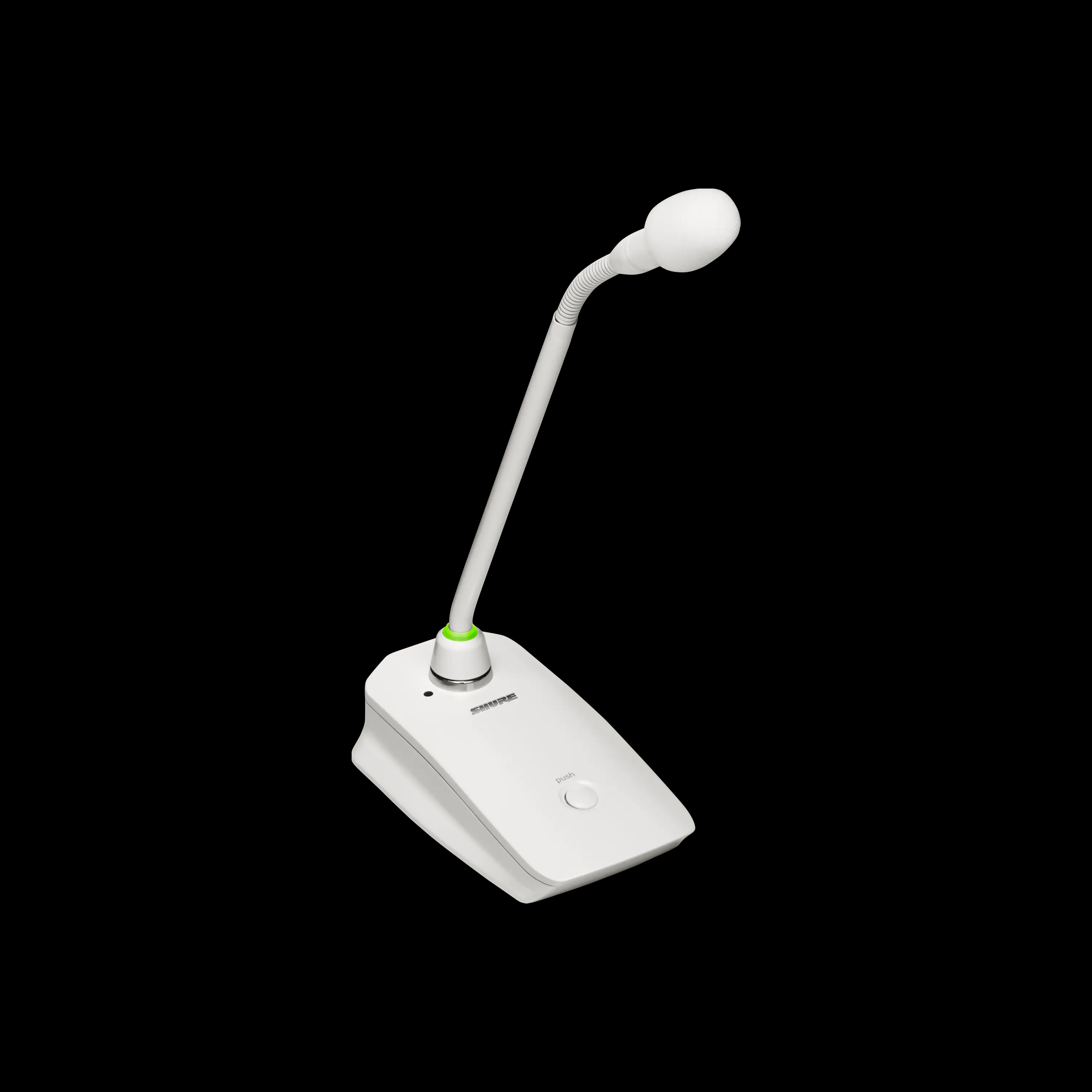 Shure MXW8W Gooseneck Base Transmitter - White finish